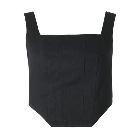 Top female denim Mist: Denim R.46, Black-6