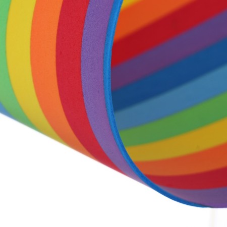 Foamiran rainbow set A4, 2 mm, Devente, 5 sheets-2
