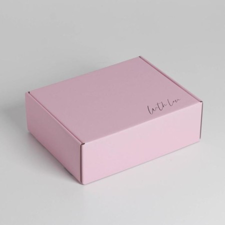 Gift double -sided folding, packaging, “marble”, 27 x 21 x 9 cm-3