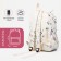 Young backpack from textiles on lightning, 3 pockets, beige color