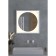 Mirror in a baguette frame with LED backlight 12 W, 60x60 cm, without a switch, warm white light, white