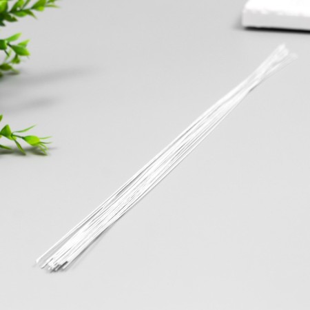 Wire for creativity "White" (set of 20 pcs) 0.55 mm, 36 cm