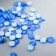Decor for creativity "Fluorescent rhinestones. Blue" set of 144 pcs SS10 - 2.7 mm