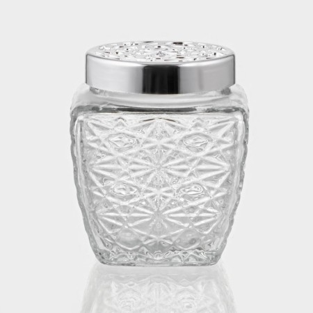 Glass jar for bulk products "pattern", 200 ml