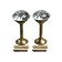 Holder for curtains KD001, one -rod, bronze color