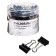 A set of paper clamps 19 mm, 40 pieces, in a plastic tube, black