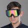 Glass-mask for motorcycle driving, chameleon glass, black color
