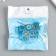 Handle for the casket Metal "Crystal blue-green" silver 2.6x2.6x2.4 cm