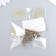 Metal corner "vegetable" bronze set 4 pcs 3x3 cm