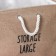 Basket Winness Textile shares "Lori", 42 × 34 × 40 cm, beige color