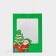 Gift package with the window "Santa Claus" 30 x 22 x 14 cm, green