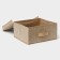 Storage box "Points", 30 × 28 × 15 cm, beige color