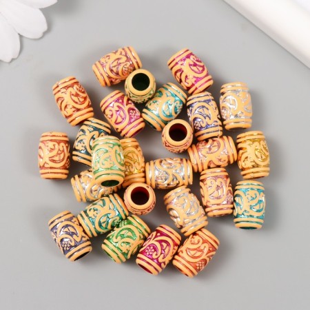 Beads for creativity plastic "Ethno. Signs. Hologography" set 20 g 1x1x1.5 cm