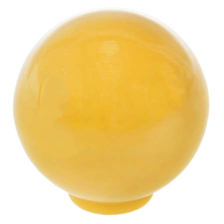 Handle button Plastic 008, plastic, yellow