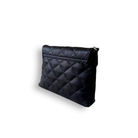 Cross-Body bag Chica Rica on a valve, black color-1