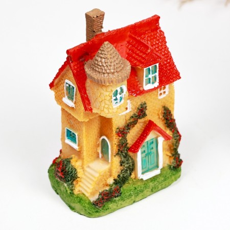 Figure "House with Tower" 6x4x9.5cm-3