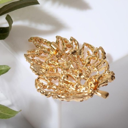 Brooch "Liszt" mesh, color gold-1