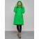 Coat insulated winter female, size 42, green color