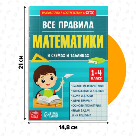 Collection for grades 1–4 "All Mathematics Rules", 44 p.-1