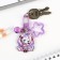 Key keychain, children's, anime "doll" 3.5 x 10 cm