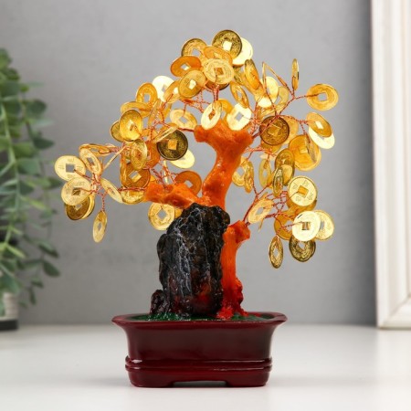 Bonsai Souvenir "Cash Tree" 63 coins 19x16x8.2 cm-2
