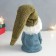 Polystone souvenir "Santa Claus in a blue fur coat with animals" 9x12x30 cm