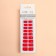 Falbings "Sunset", 24 pcs, with adhesive plates, shape soft square, red