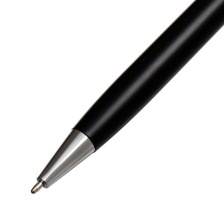 Gift handle, ball "Colombo" in the leatherette case, rotary, black body with silver-3