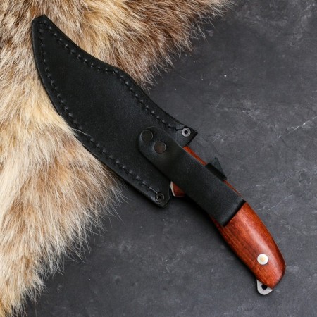 Caucasian knife "Corsair" with an engraving "Airborne Forces" with a scabbard, steel - 65x13, handle - beech-3