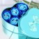 Soap roses, three -color, set of 6 pcs.