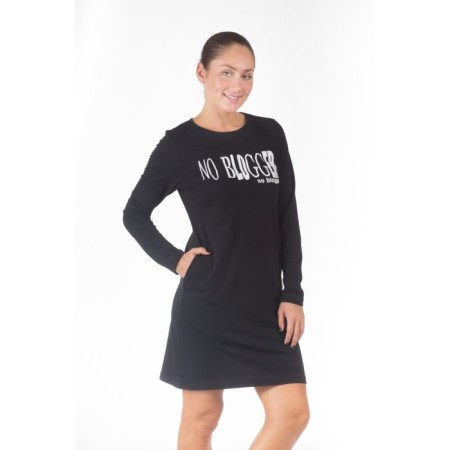 Women's tunic NO Blogger, size 48, black color-1