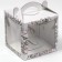 Confectionery box with a window, a chest, packaging, a “delicate wreath” 20 x 20 x 20 cm
