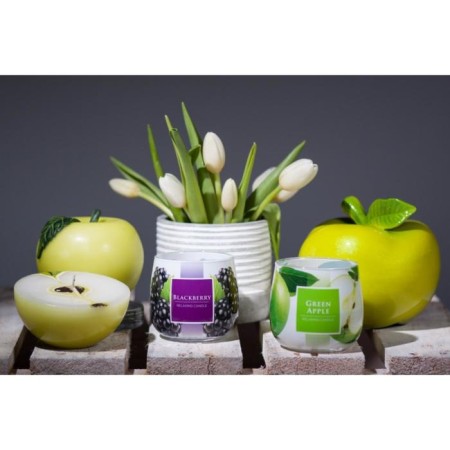 Aromatic candle in a glass "Green Apple", 8 × 7.2 cm-4