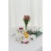 Tea steam porcelain "Mad tea", 440 ml, saucer d = 16.5 cm