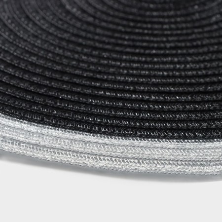 Serving napkin on the table "Lana", d = 38 cm, black color-3
