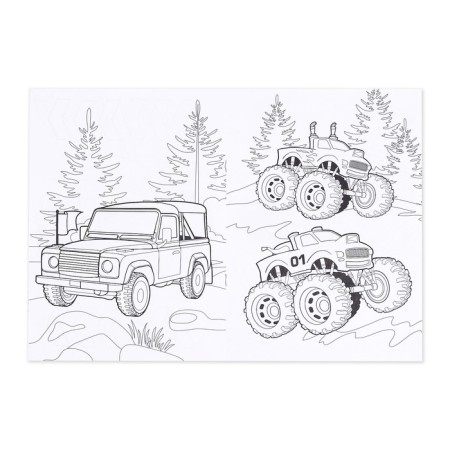 Coloring for boys "on the turns", 16 p., A4 format-1