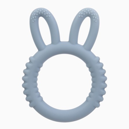 Silicone teether for teeth "Bunny", color mix, crush me-3