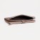 Women's wallet on the button, beige color