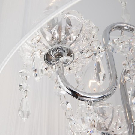 Allata chandelier, 5x40W E14, chromium color-4