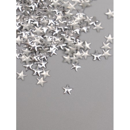 Decor for creativity Metal "Stars" silver set 300 pcs 0.6x0.6 cm