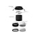 Front nozzle for the Ambrella Light Diy Spot, 10W MR16, the color is black, matte