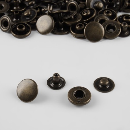 Installation button, alpha (S-shaped), d = 15 mm, black nickel color-1