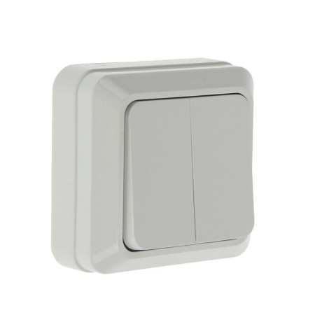 UNIVERSAL Olympus switch, 10 A, 2 keys, external, white