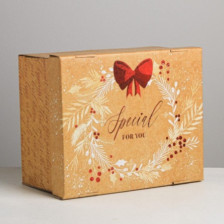 Folding box "Happiness", 31.2 x 25.6 x 16.1 cm, New Year-1