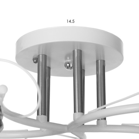 Nicole chandelier 5x15W E27 White Bayerlux-4