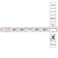 ARTE LAMP Tape 24V 14.4W/m, RGB+W 4000K, 5 m