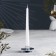 Lotus 2n candlelight of metal per candle, 7.5x2.5 cm, chrome