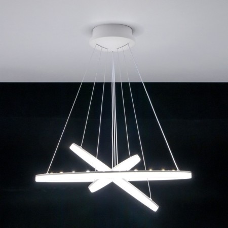 Suspended lamp Citilux "Electron" CL710A104S, 65x65x40 cm, 1x104W, LED, white color-31