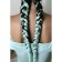 Zumba Kanecalon is monophonic, corrugated, 60 cm, 100 g, pale blue color (#ay25)