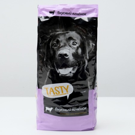 Dry feed Tasty for dogs, lamb, 2.2 kg